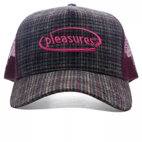 Happier Plaid Trucker - Maroon