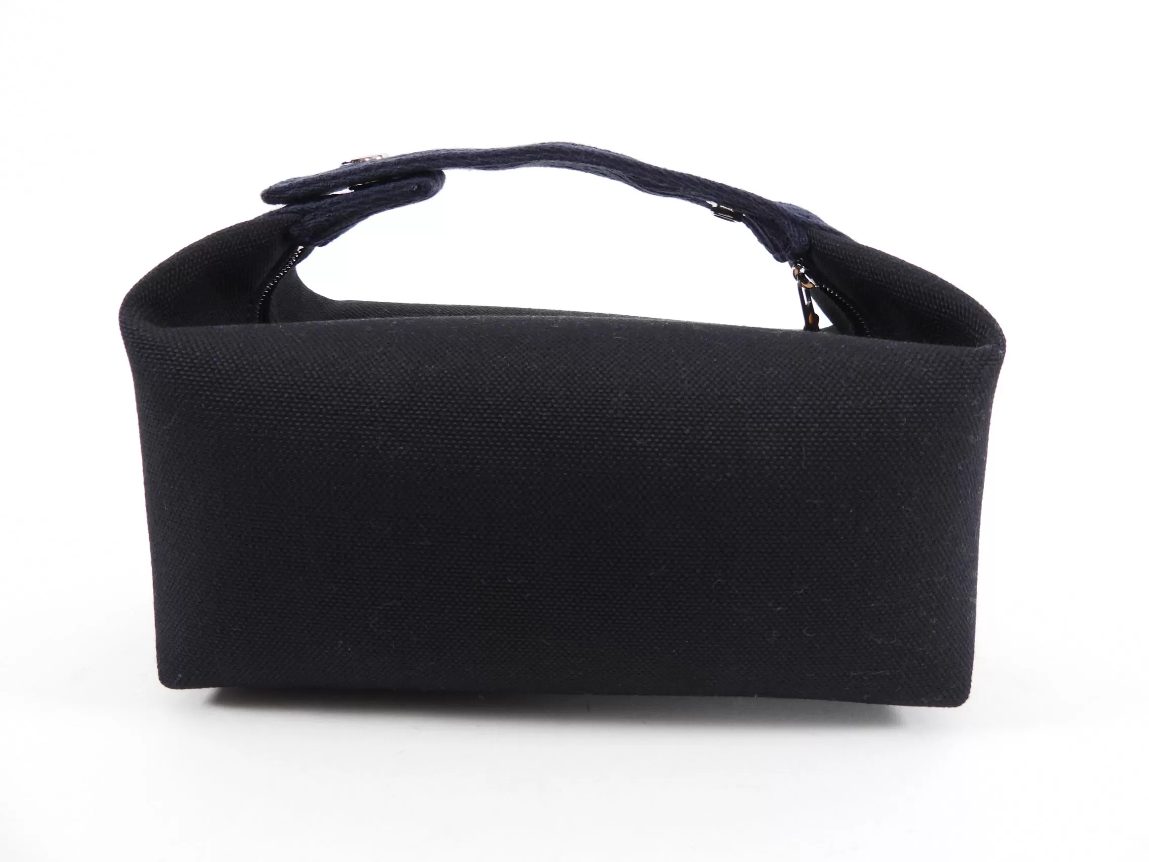 Hermes Small Black and Navy Bride a Brac Canvas Travel Bag