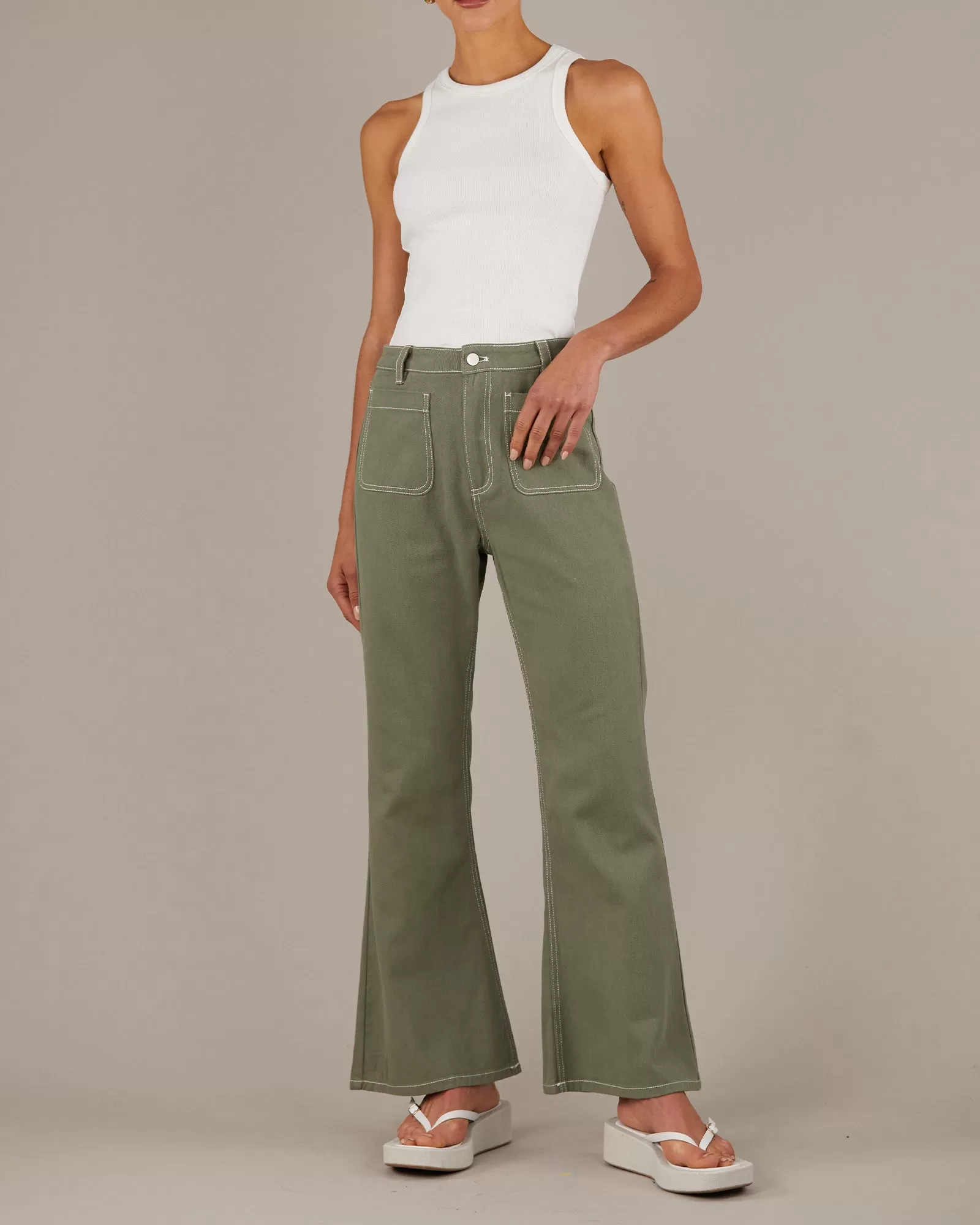 Hexham Drill Pant - Sage