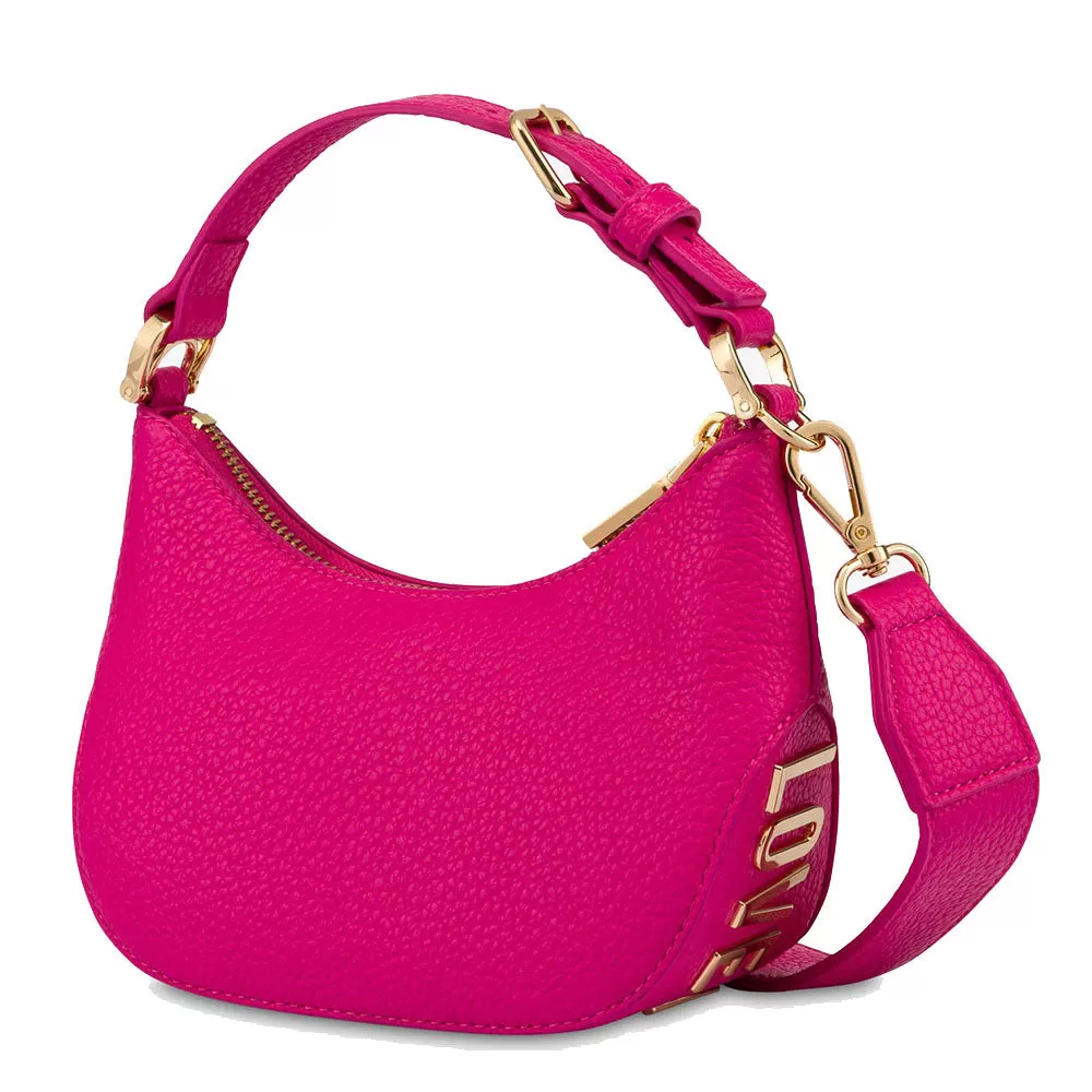 Hobo Bag Small LOVE MOSCHINO linea Giant Logo colore Fuxia