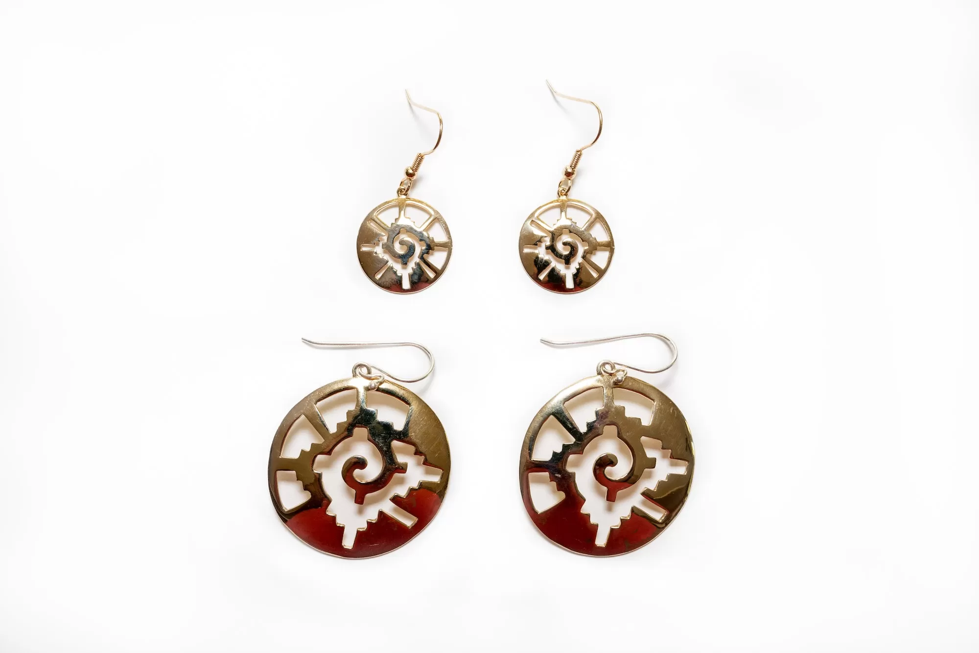 Hunab-ku Bronze Earrings