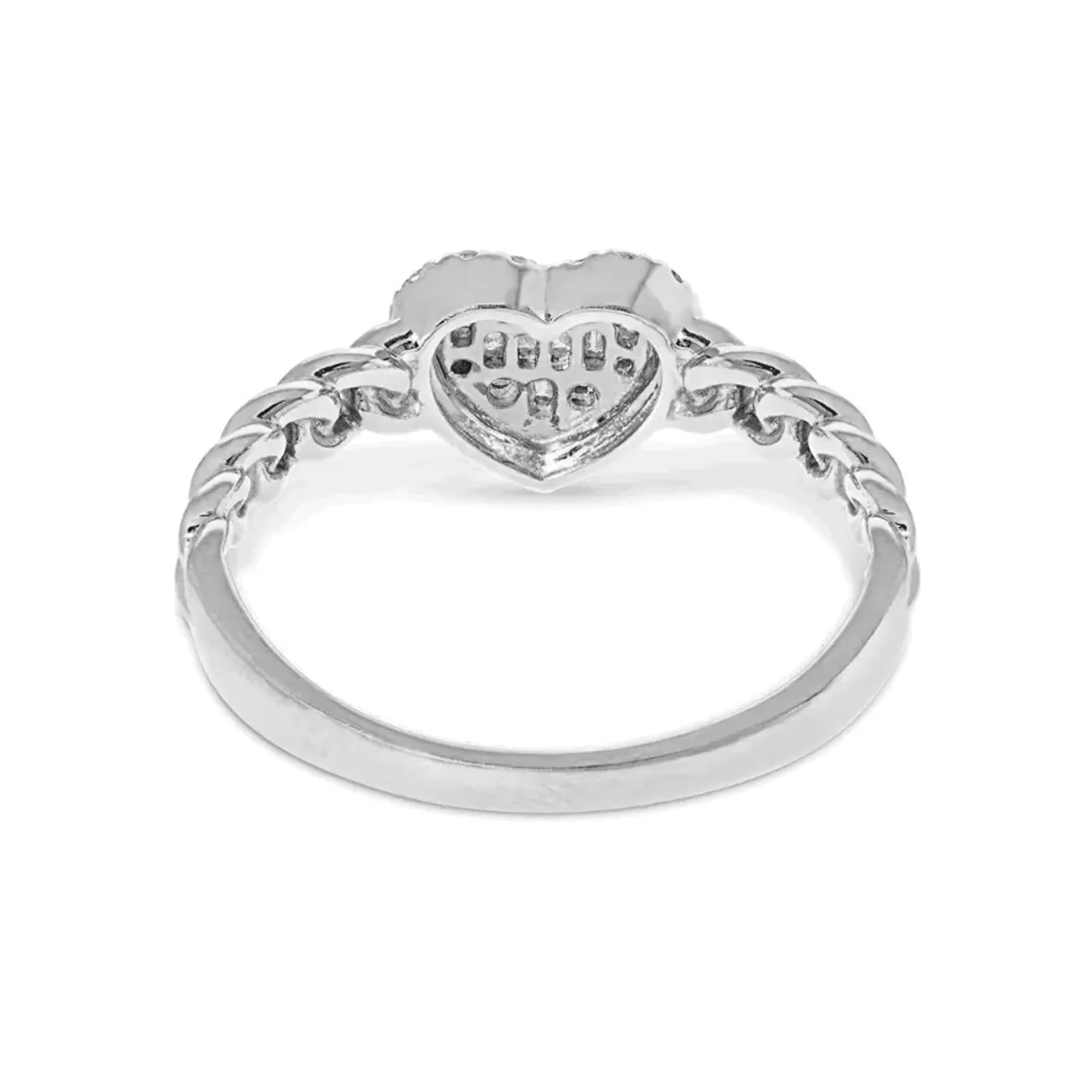 Ingenious Heart Ring in 14kt Gold Over Sterling Silver