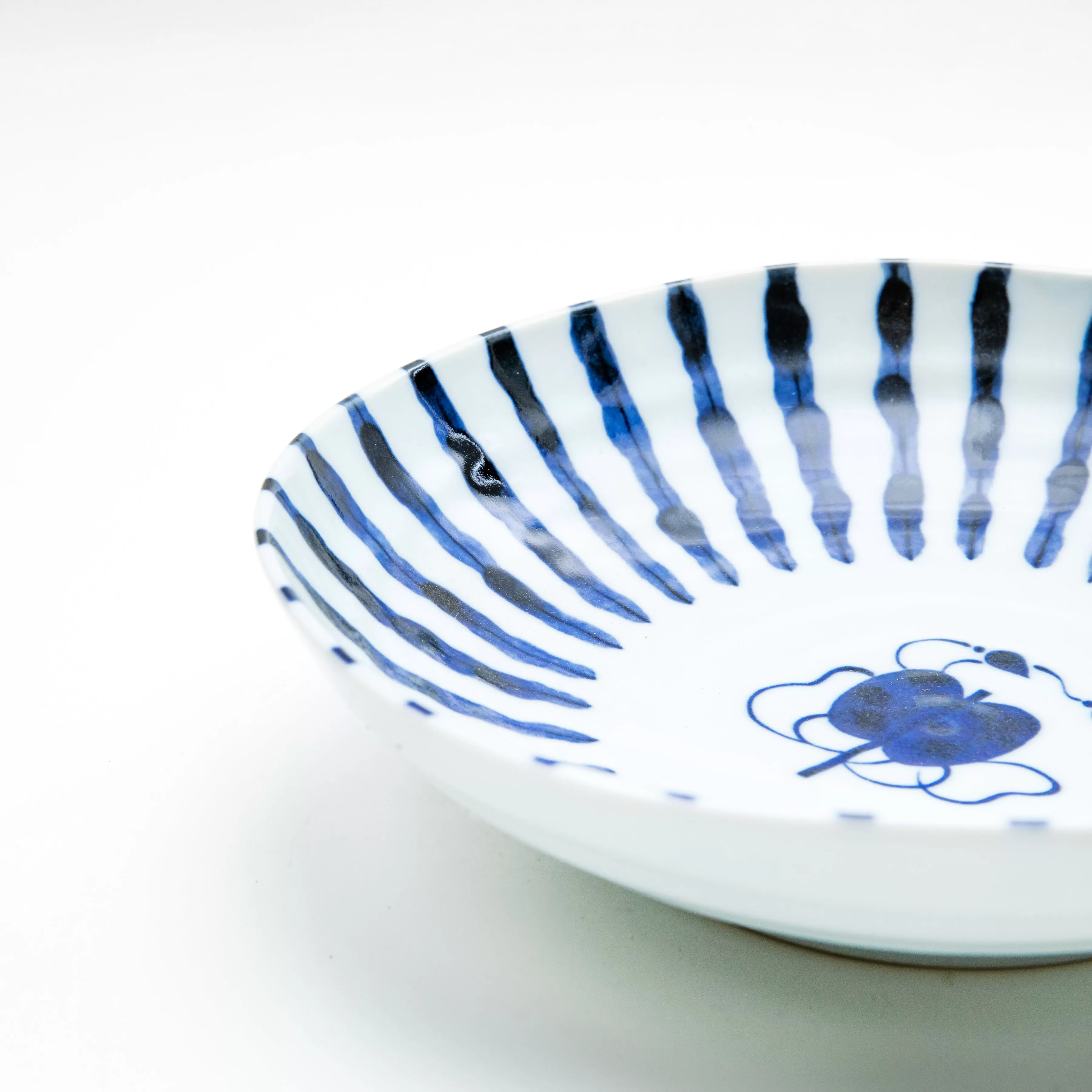 Japanese Sumo Pattern Porcelain Bowl