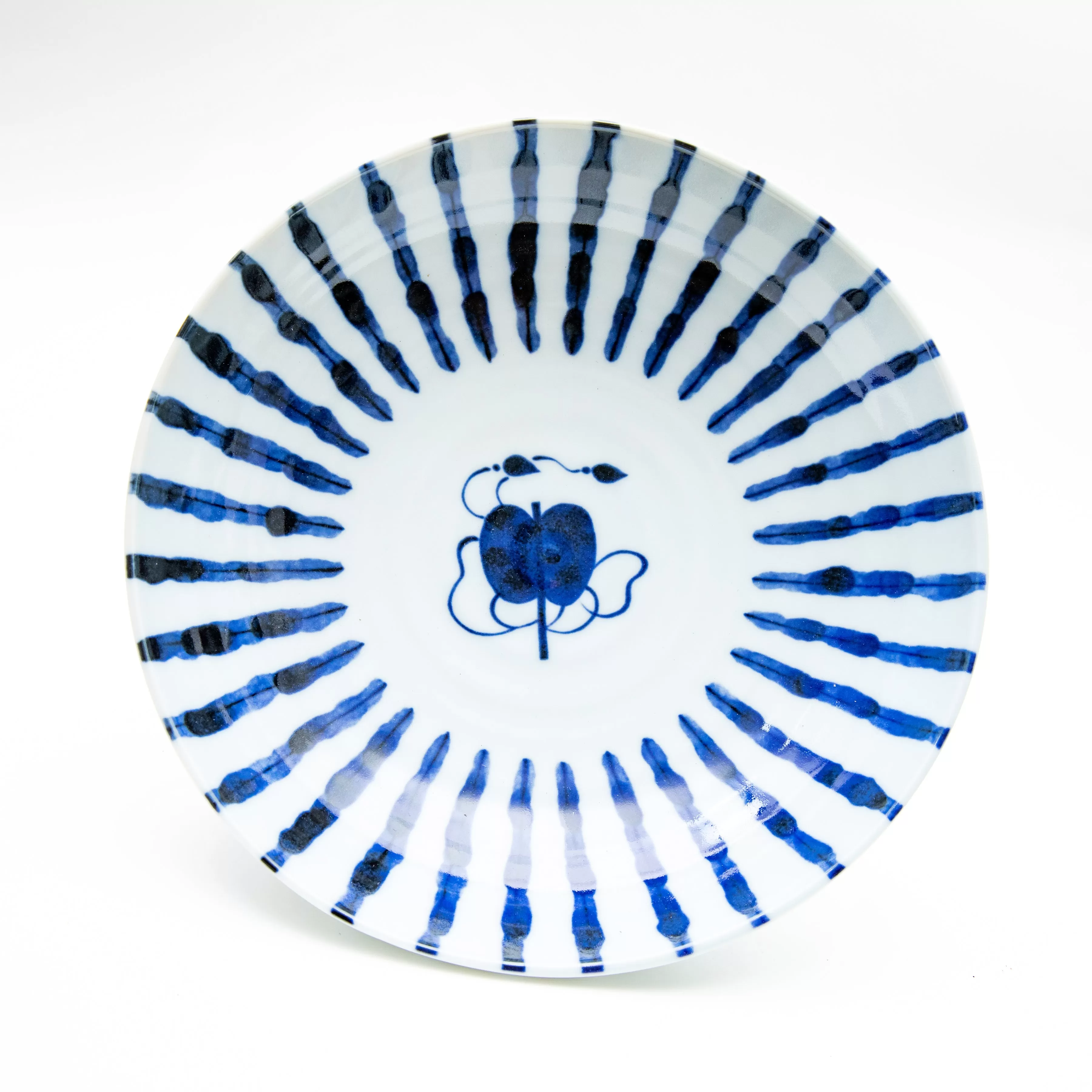 Japanese Sumo Pattern Porcelain Bowl