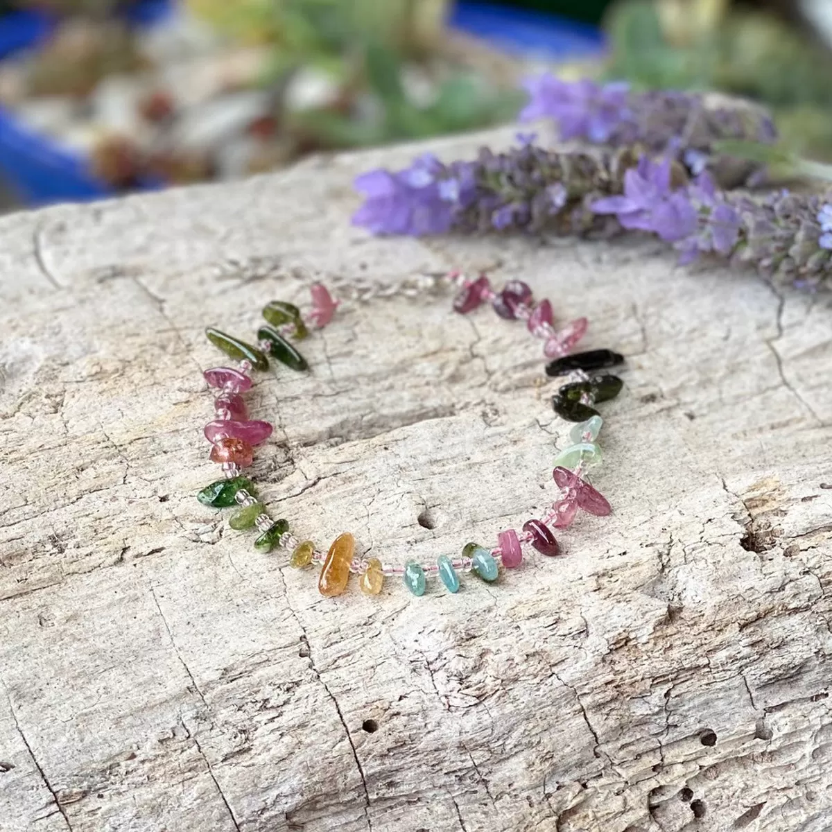 Jewelry inspired by the Sea: Mermaid Soul - Wrap Bracelet Combo with Labradorite, Pearl and Tourmaline