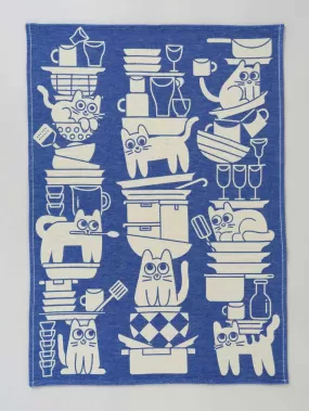 Kitchen Cats Tea Towel