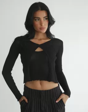 Kodie Two Piece Top (Black)