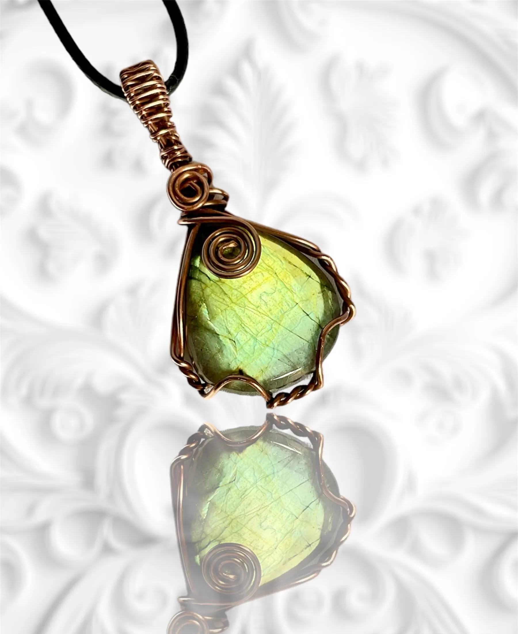 Labradorite Wire Wrapped Pendant