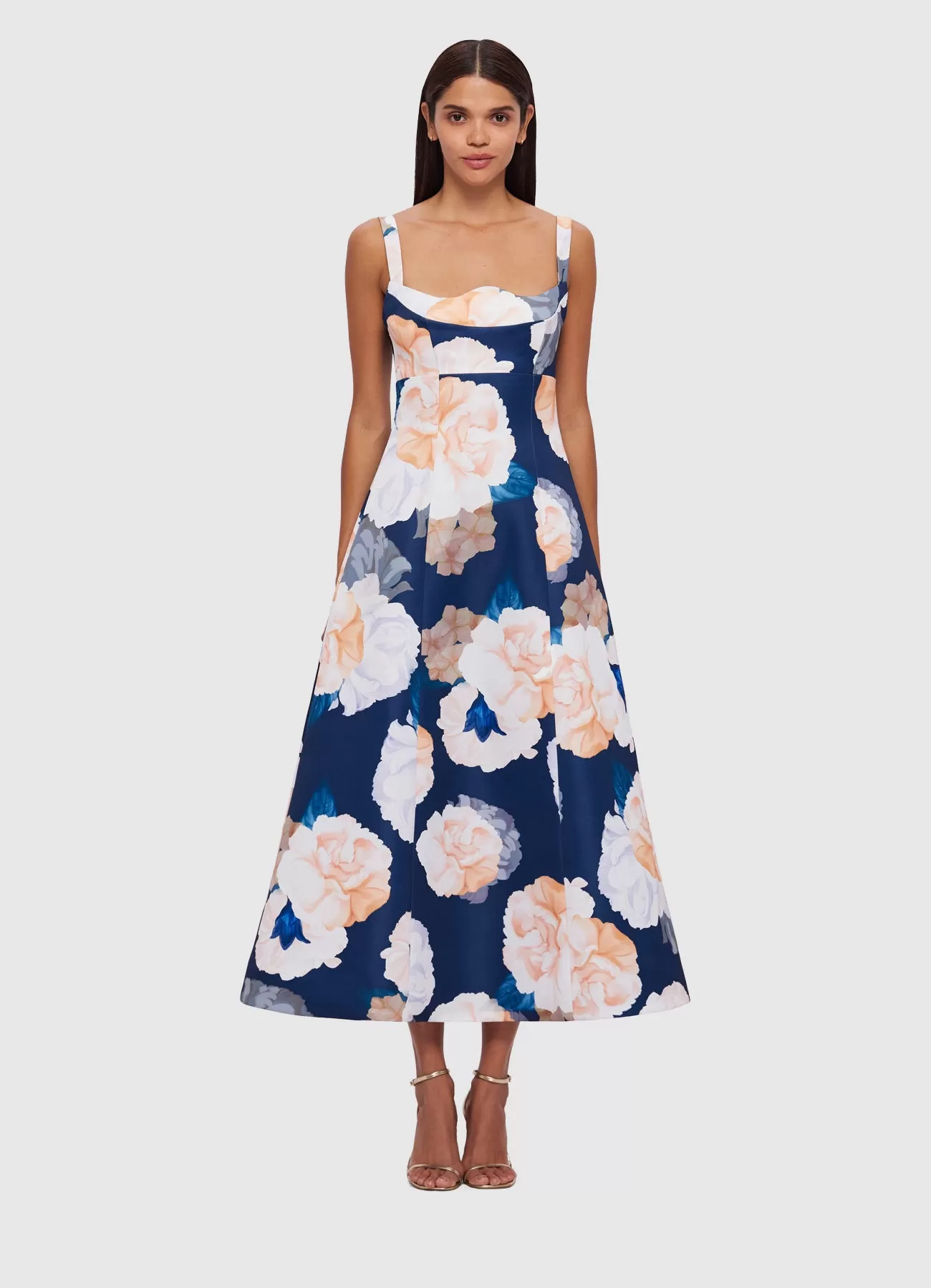 LEO LIN Odette Midi Dress - Rosebud Print