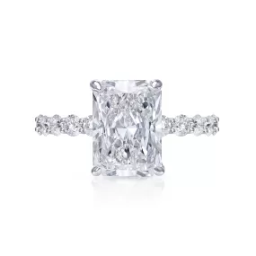 LINI 5 Carat Radiant Cut Lab Grown Diamond Engagement Ring Eternity IGI Certified