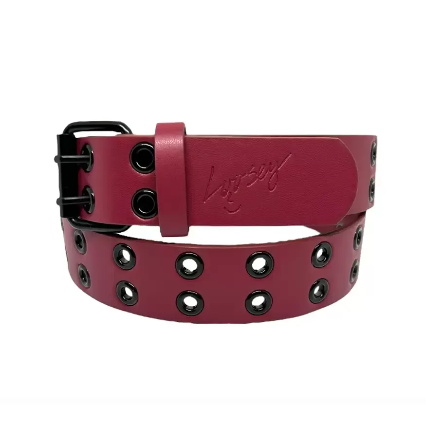 Loosey Grommet Belt - Maroon