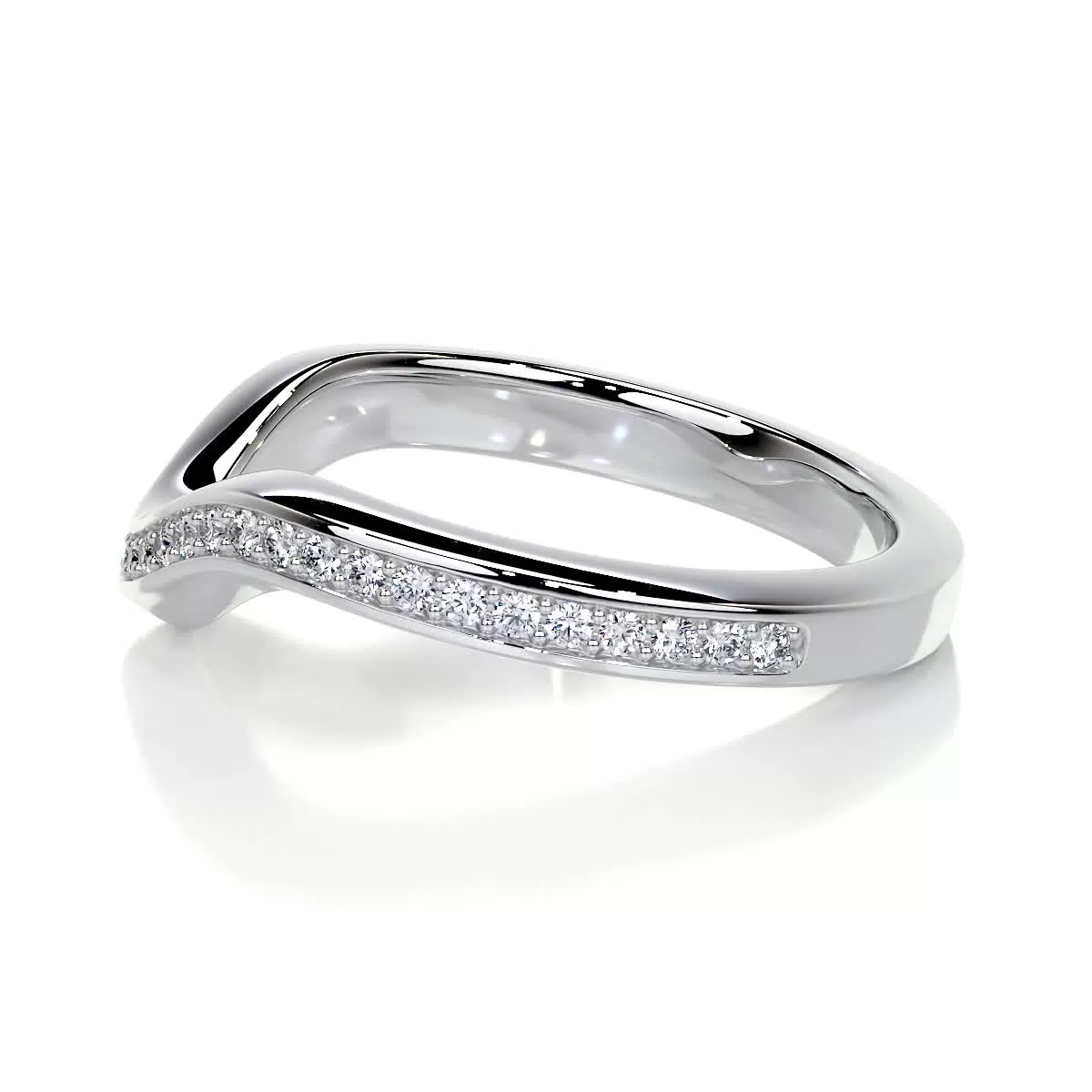 Lucy Lab Grown Diamond Wedding Ring   (0.30 Carat) -18K White Gold