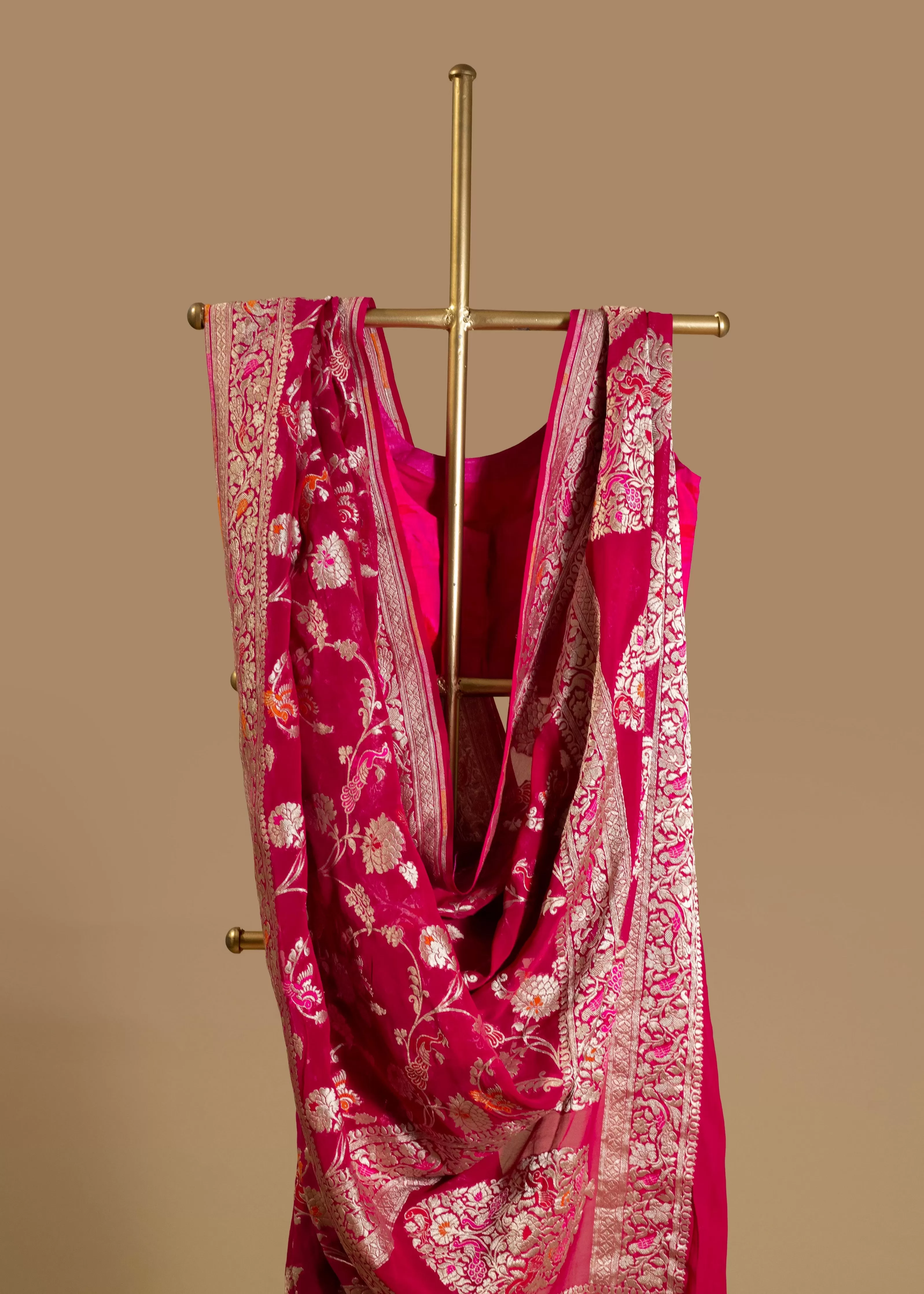 Luxurious Organza Banarasi Saree  for Special Occasions