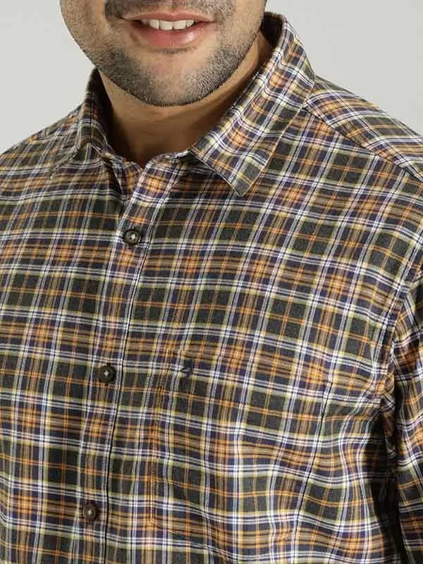 Men Checked Full Sleeve Cotton Shirt