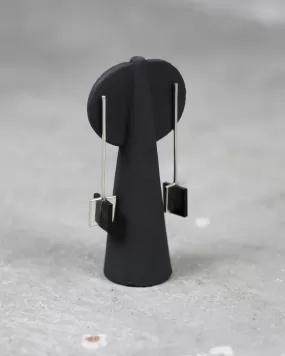 Meter Earrings – Black Onyx