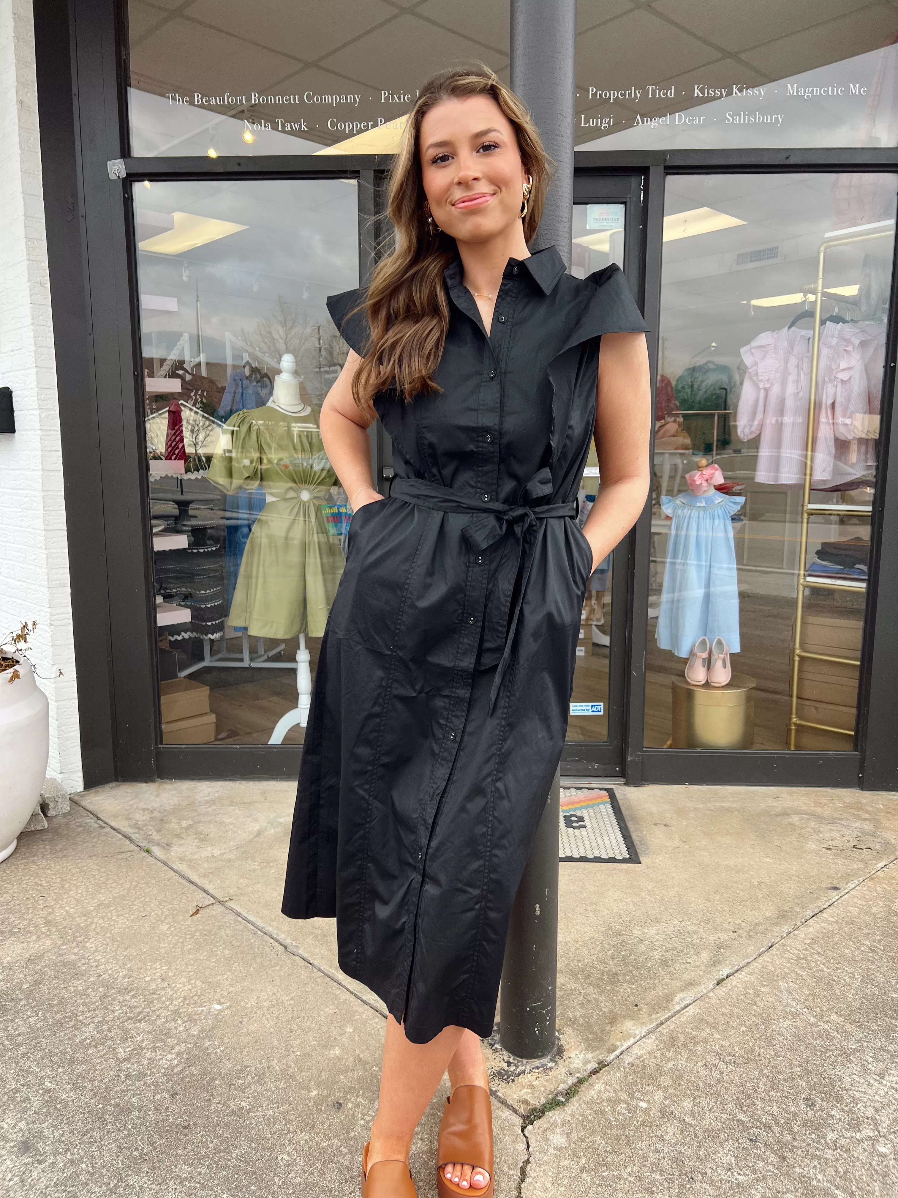 Midnights Belted Midi Dress