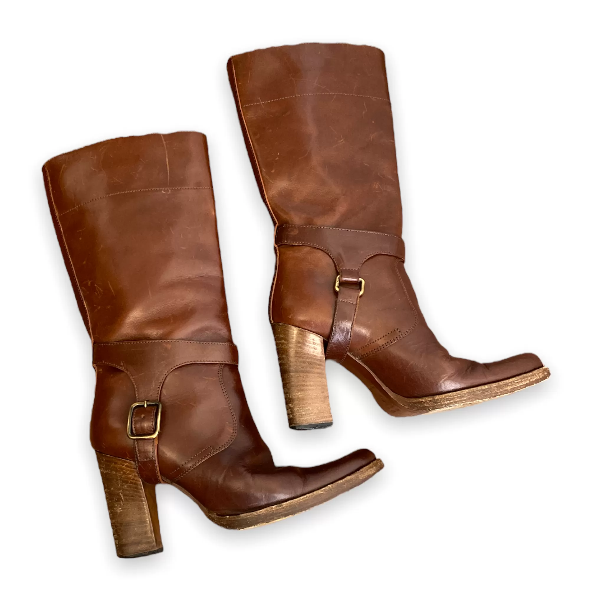 Miu Miu Brown Leather Boots