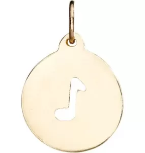 Music Note Cutout Charm