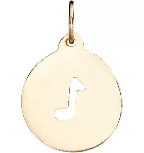 Music Note Cutout Charm