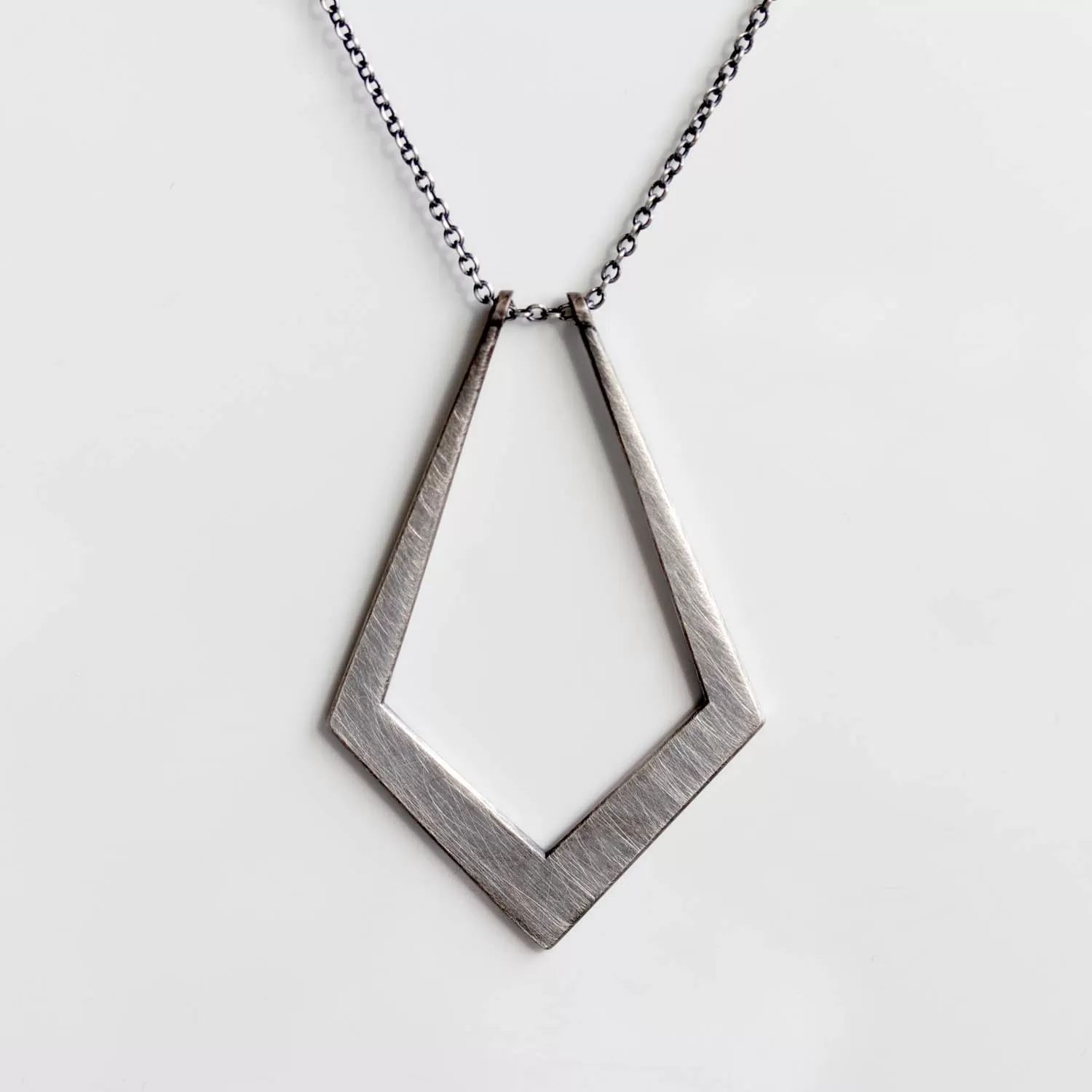 Oblique Magic Ring Holder Necklace