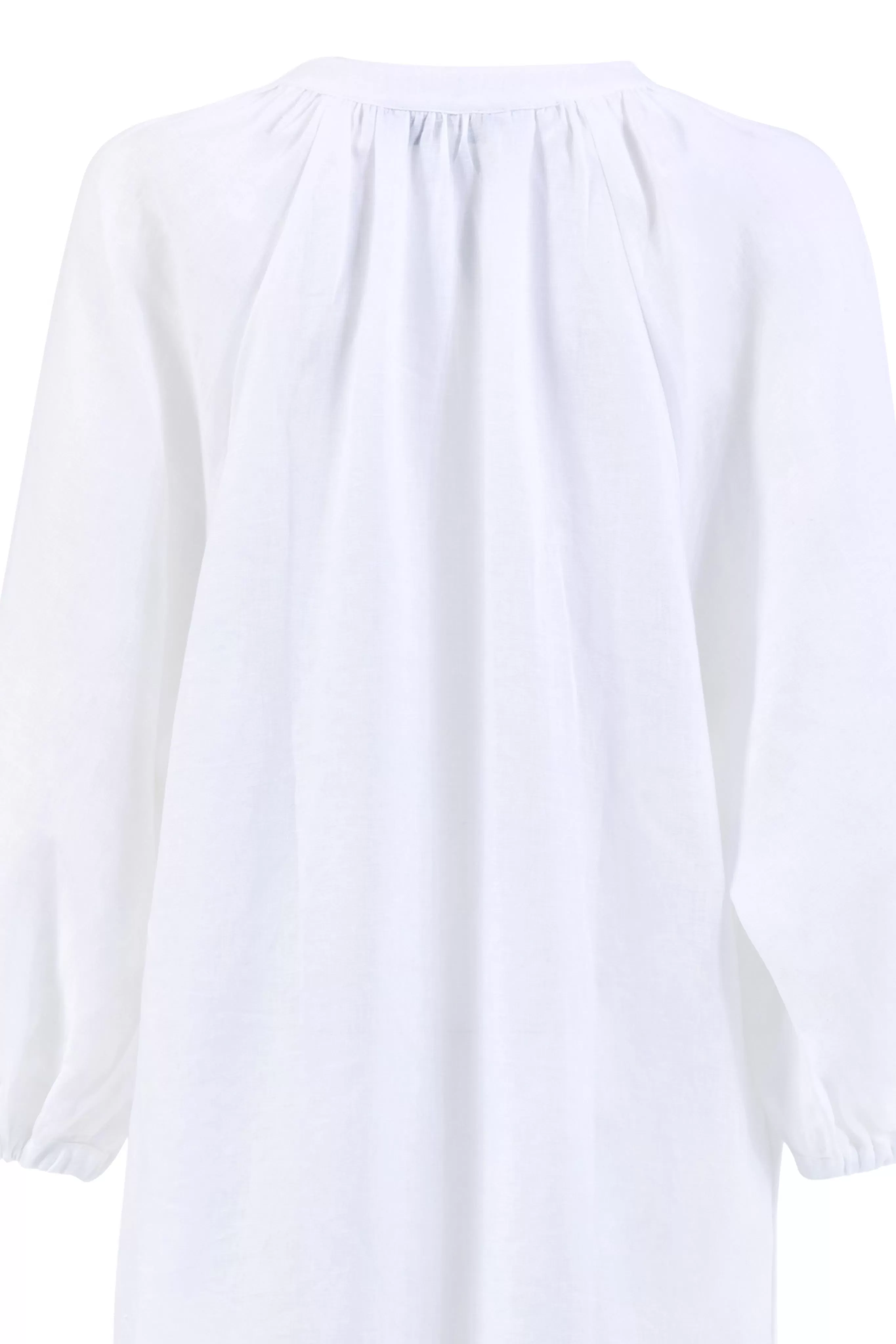 Ophelia White Linen Shirt Dress