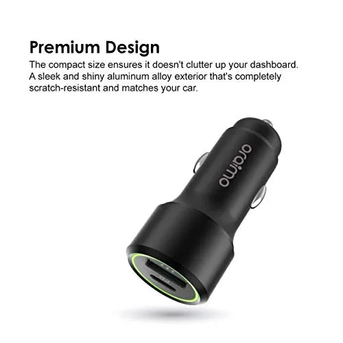 oraimo Bullet-PD 36W PD & QC3.0 Fast Charging Car Charger