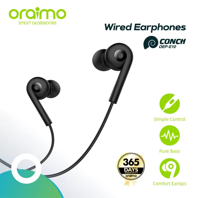 oraimo Conch in-Ear Wired Earphones with Mic