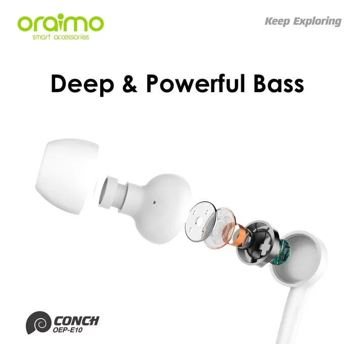 oraimo Conch in-Ear Wired Earphones with Mic