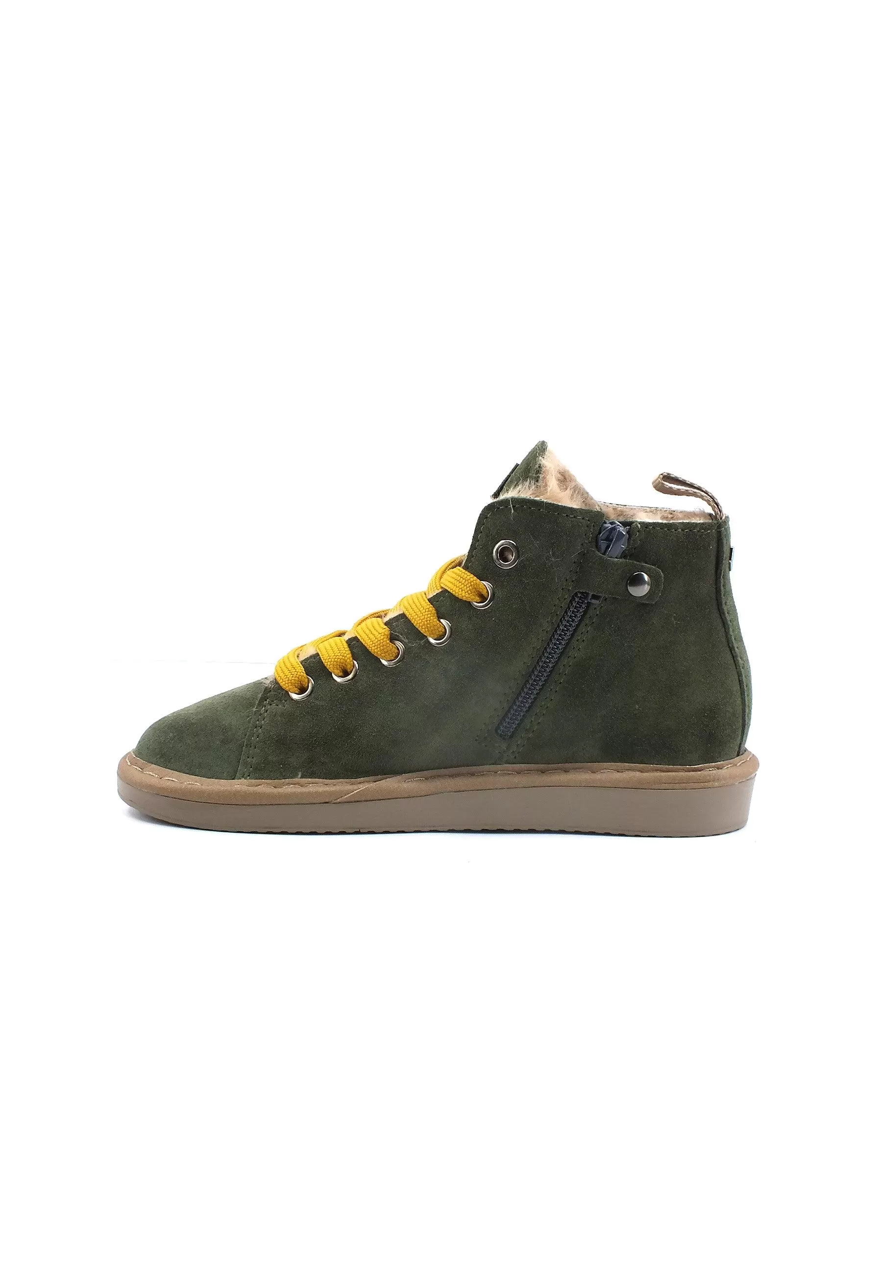 PAN CHIC Stivaletto Pelo Bimbo Military Green Yellow P01K007-00462032