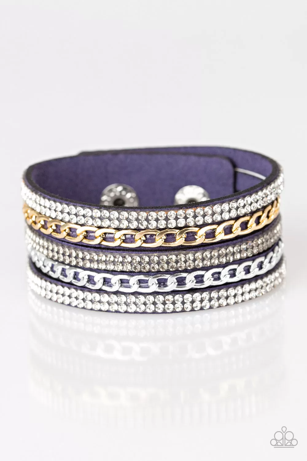 Paparazzi Fashion Fiend - Blue Urban Bracelet