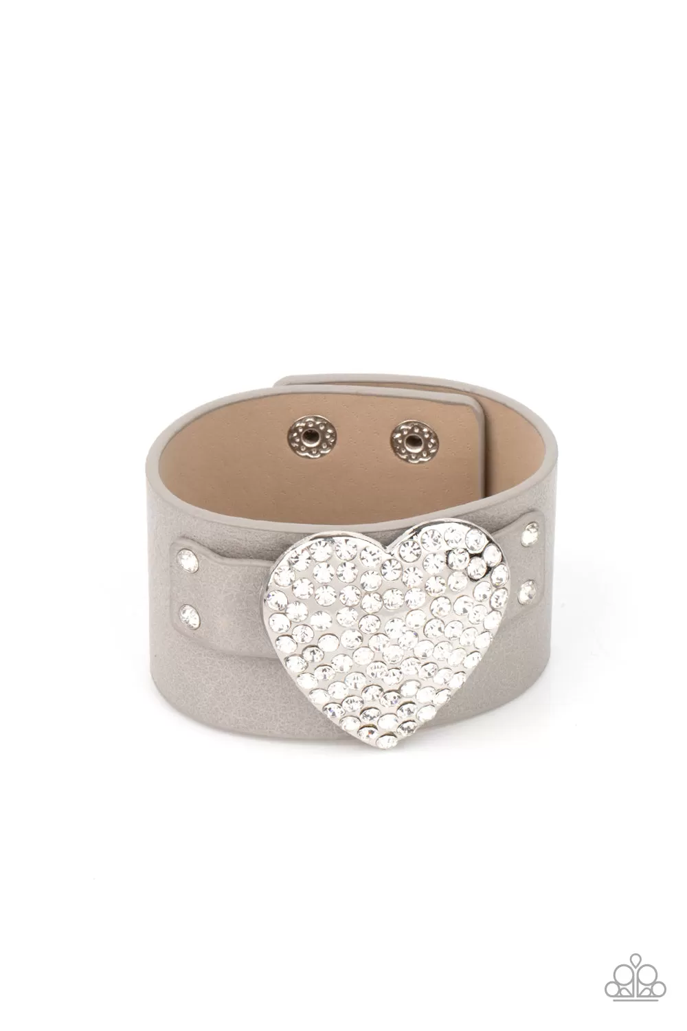 Paparazzi Flauntable Flirt - Silver Urban Bracelet