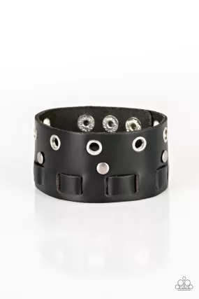 Paparazzi Mainstreet Motocross - Black Urban Bracelet