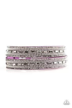 Paparazzi Shimmer And Sass - Purple Bracelet