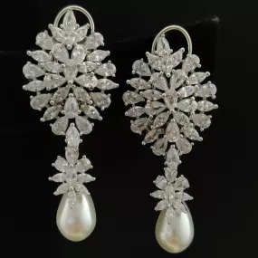 Pearl Drop AD Earrings