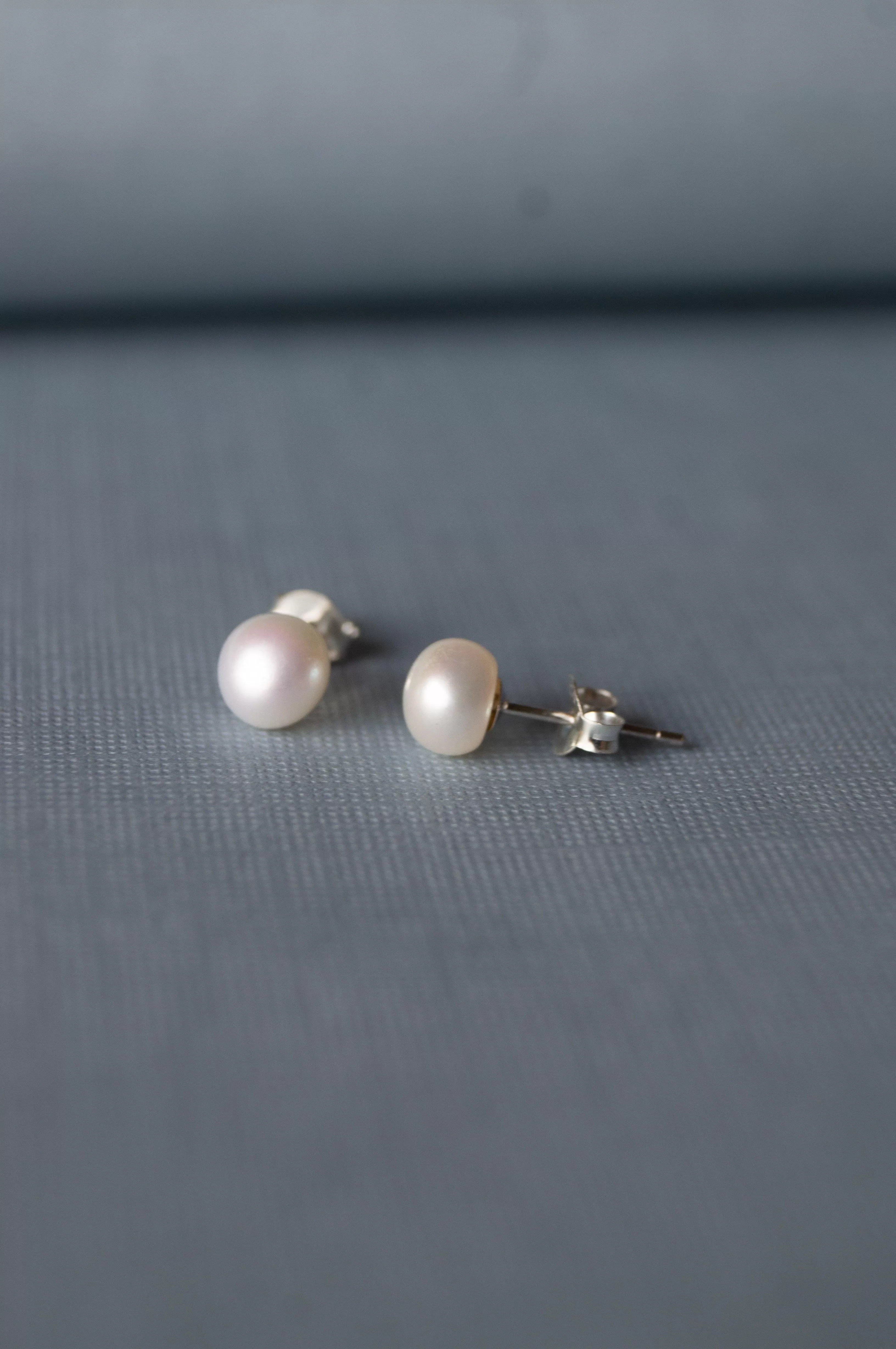 Perfectly Elegant Pearl Sterling Silver Earrings