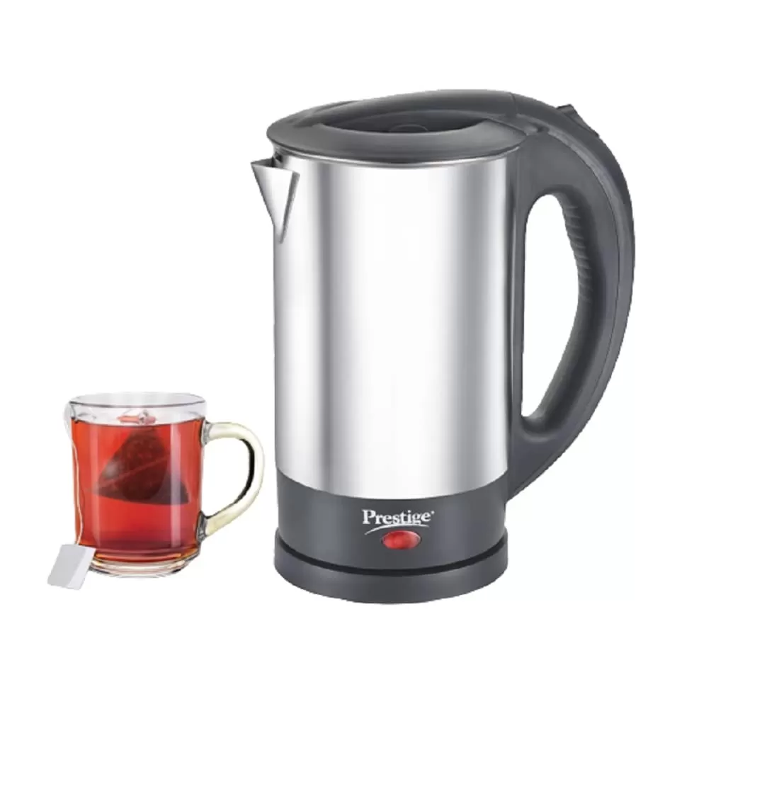 Prestige PKSS 1.5 Stainless Steel Electric Kettle 1.5 L, (Silver & Black)