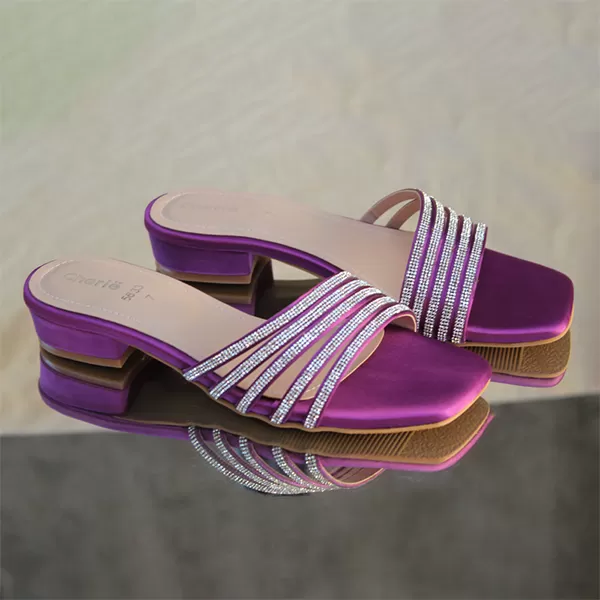 Purple Fancy Slippers for Women