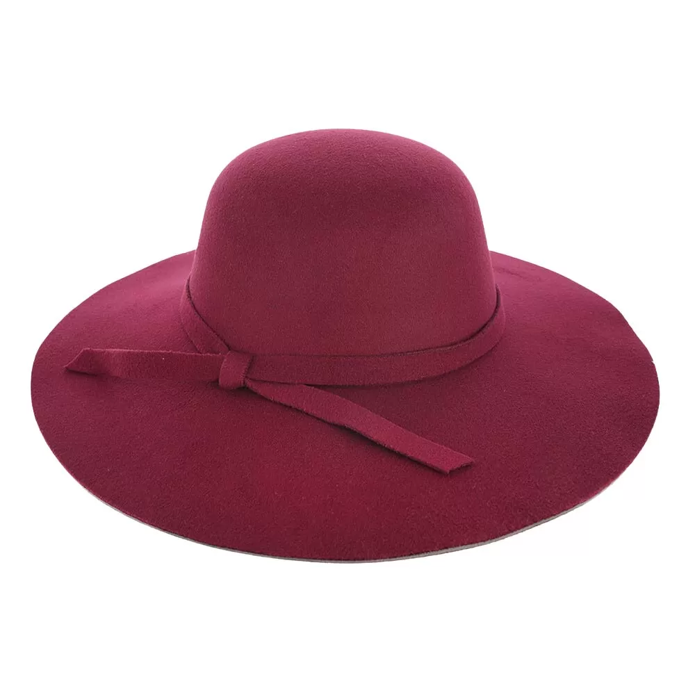 Ribbon Band Pointed Solid Panama Hat