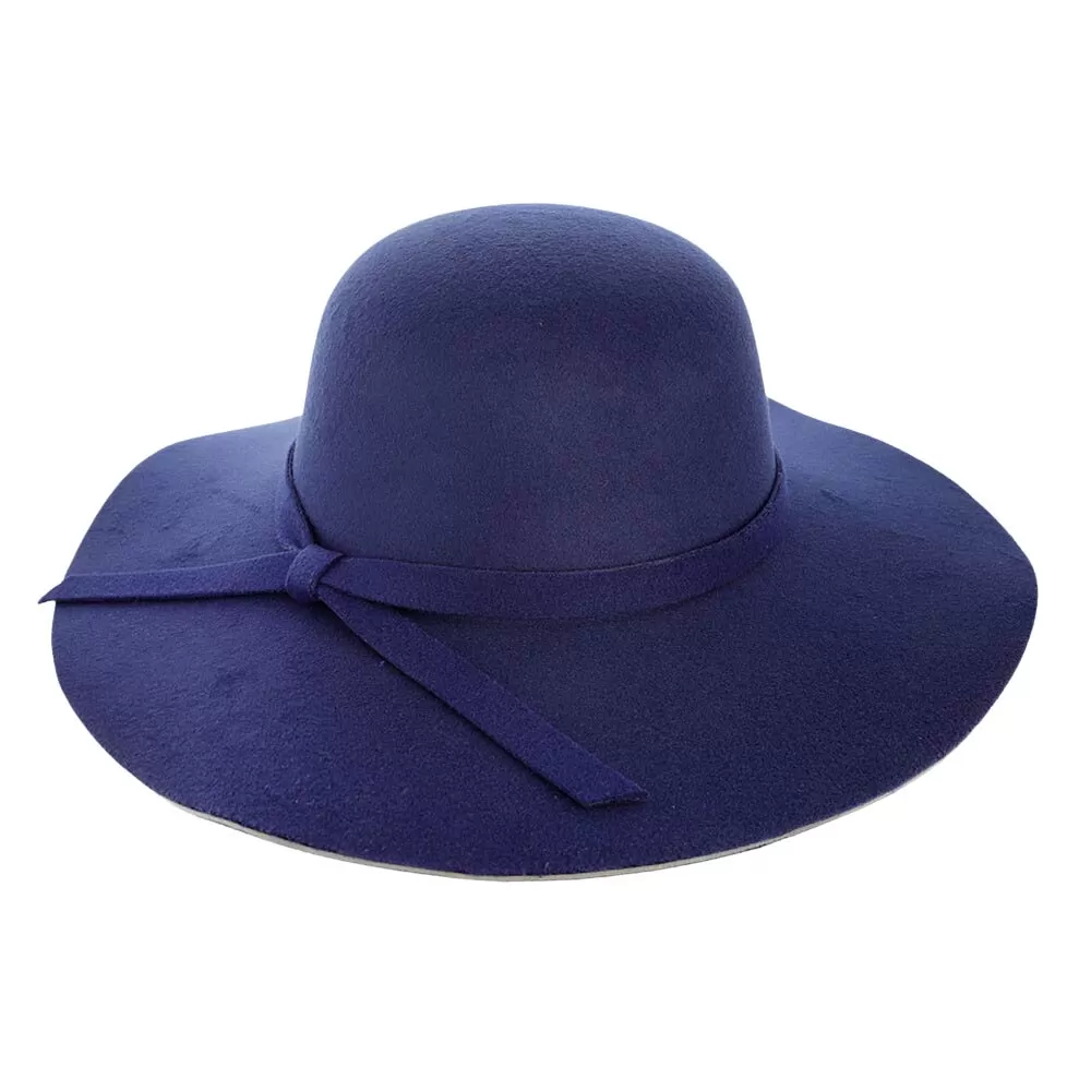 Ribbon Band Pointed Solid Panama Hat