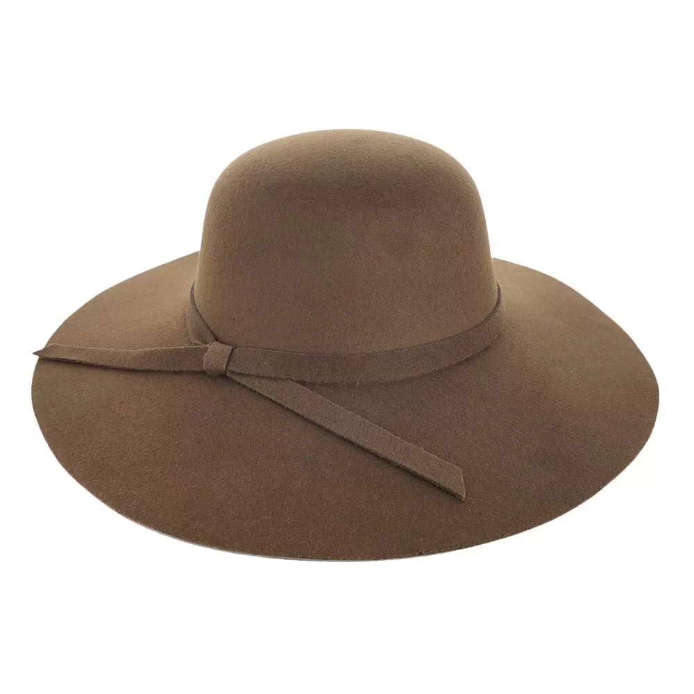 Ribbon Band Pointed Solid Panama Hat