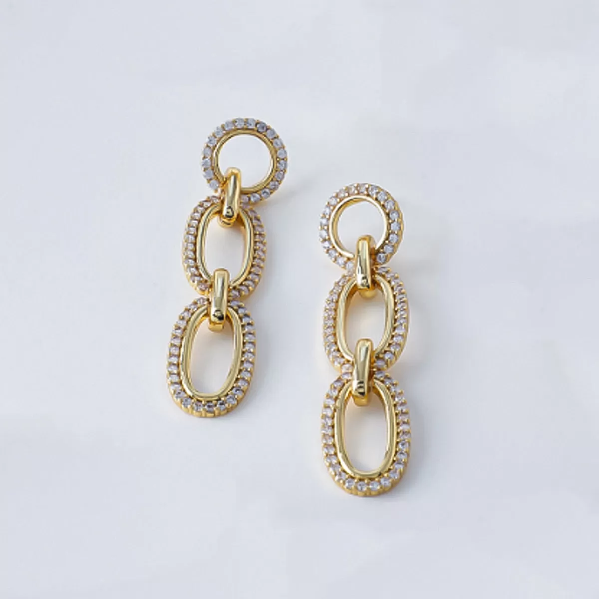 Ripple Radiance Earrings in 18kt Gold Over Sterling Silver