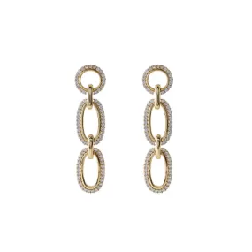 Ripple Radiance Earrings in 18kt Gold Over Sterling Silver