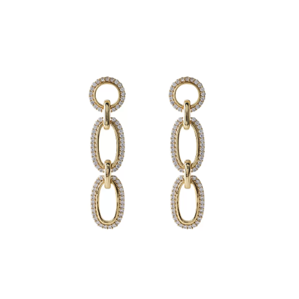 Ripple Radiance Earrings in 18kt Gold Over Sterling Silver