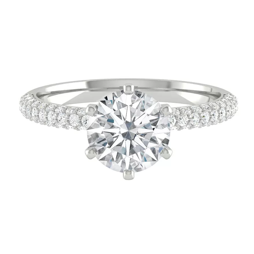 Ronah 0.76ct D VVS2 Id IGI 18K White Gold