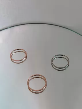 SAMPLE - Ring Square 14kt Rose Gold