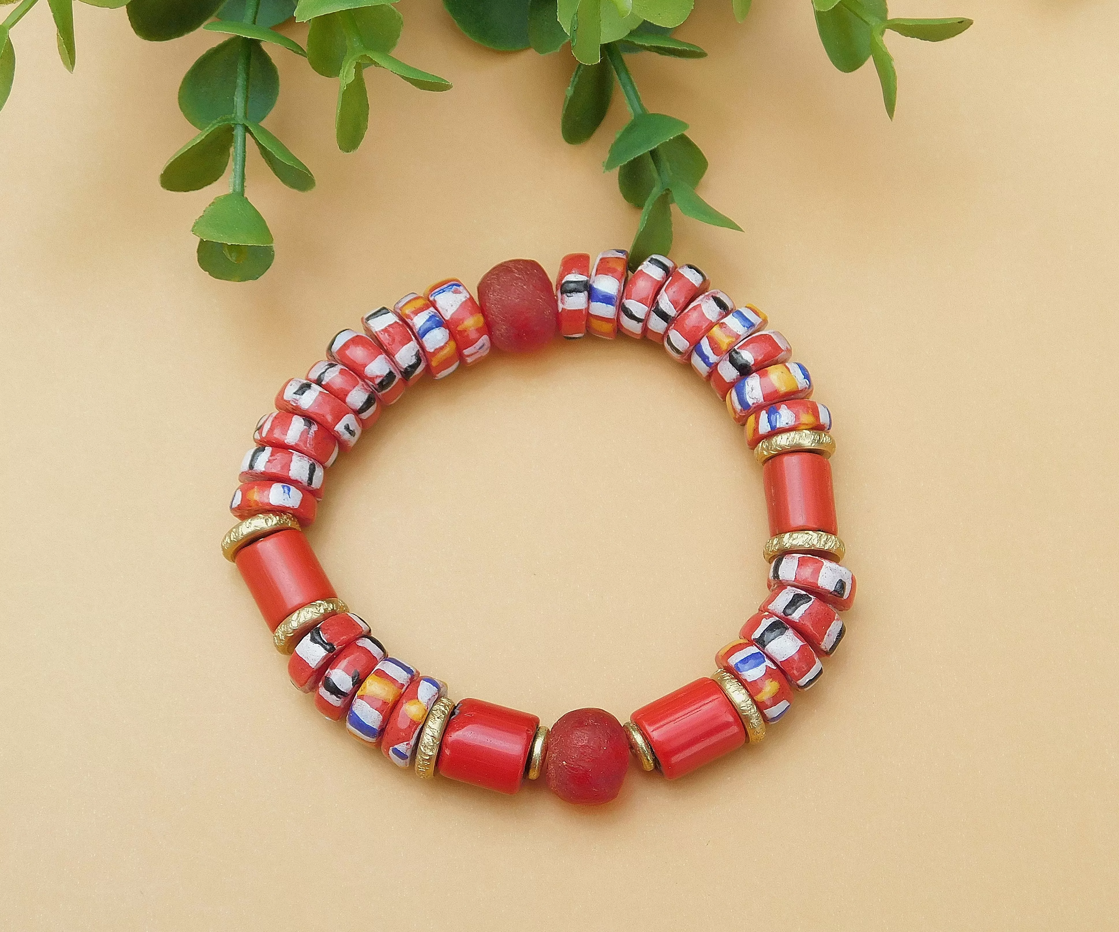 Seeing Red Chevron Bracelet