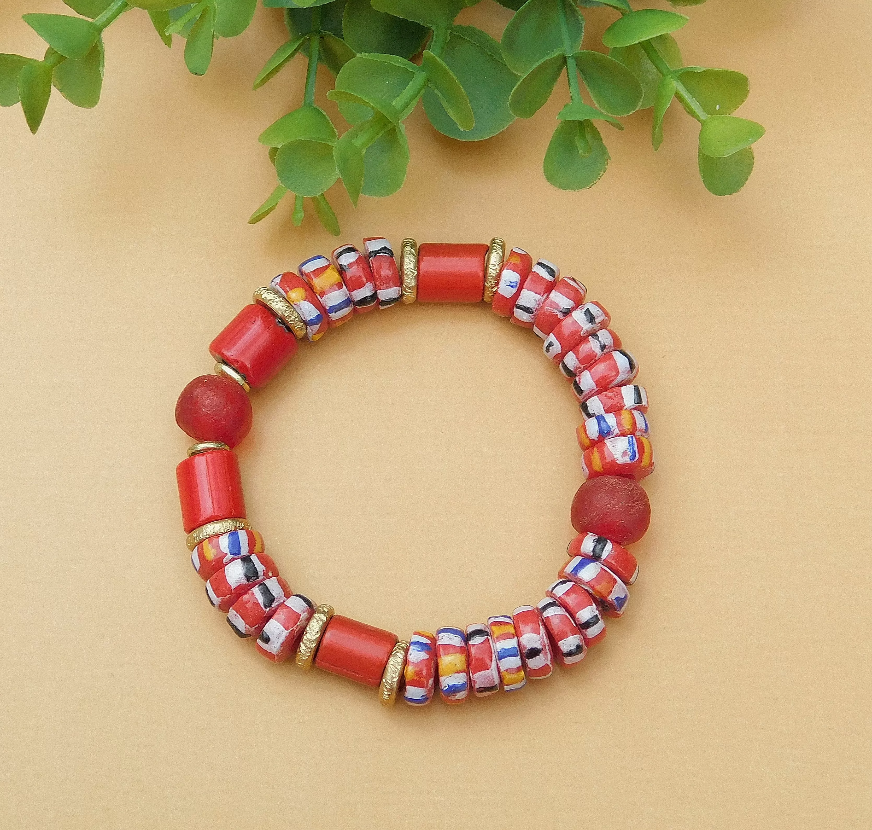 Seeing Red Chevron Bracelet