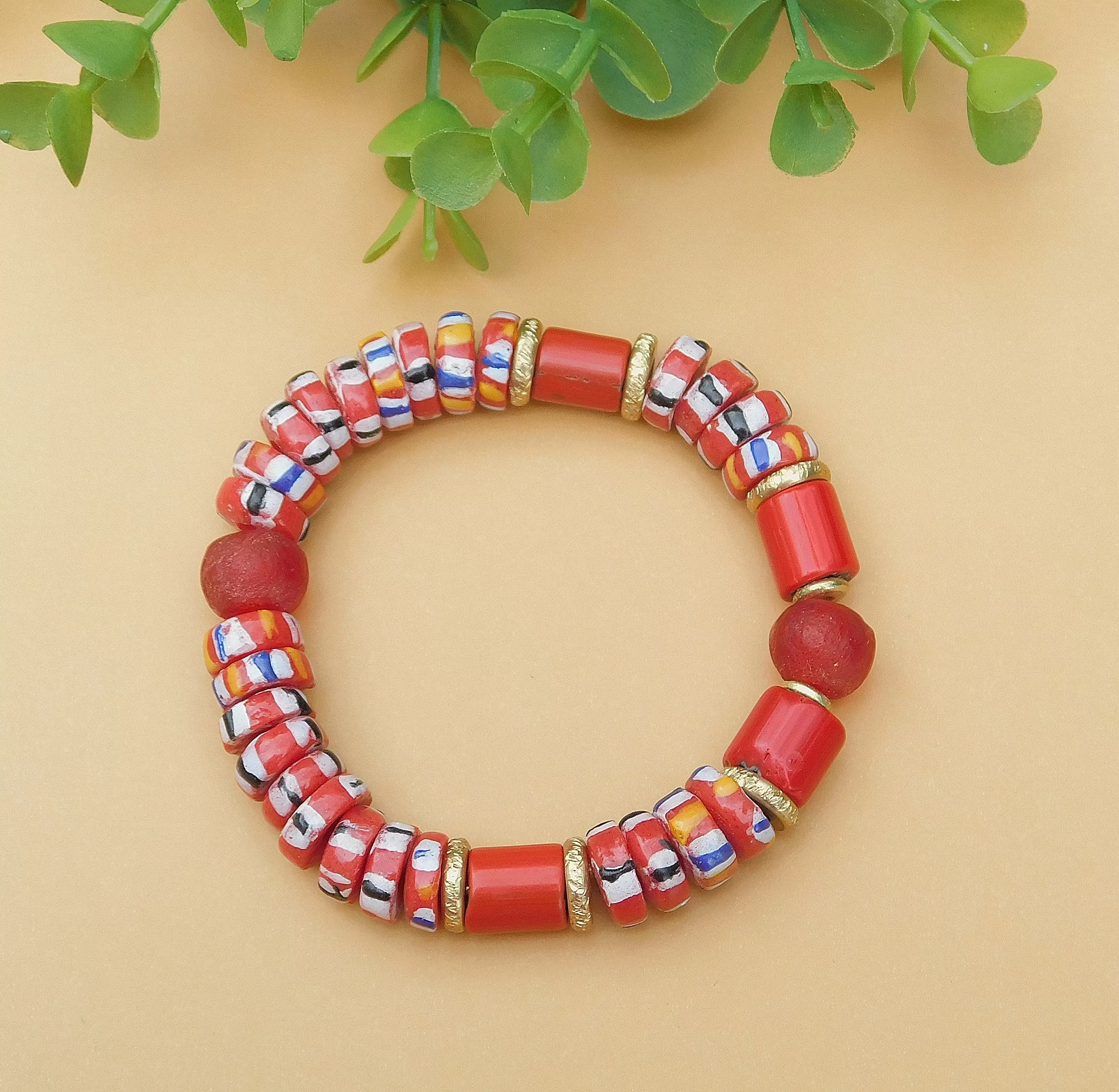 Seeing Red Chevron Bracelet