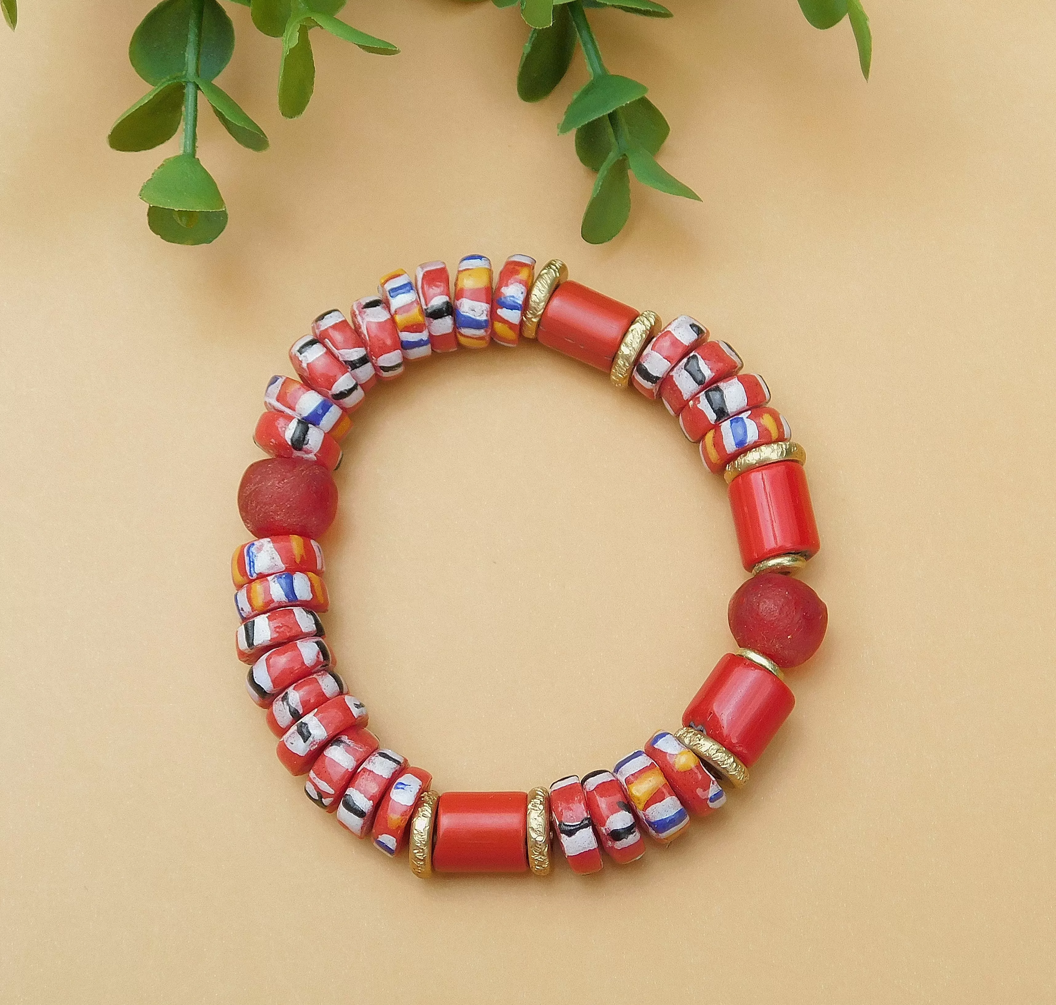 Seeing Red Chevron Bracelet