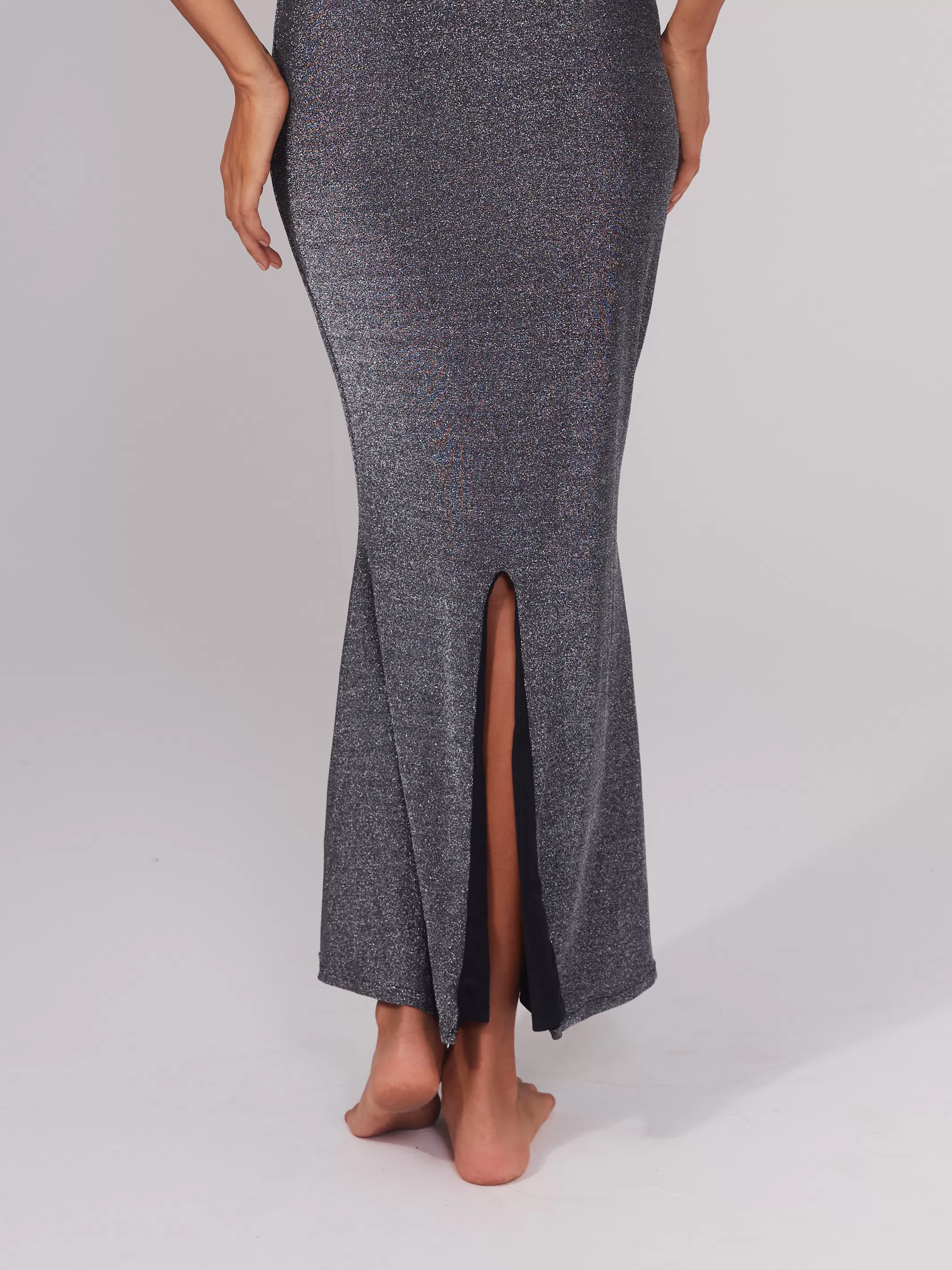 Shimmer High Neck Brami Maxi Dress